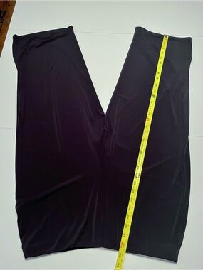 Alfani Black Elastic Waist Wide-Leg Capri